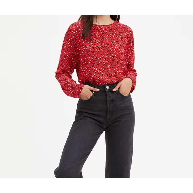 Felpa on sale levi's leopardata