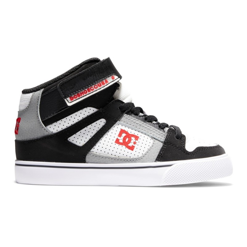 SCARPE DC SHOES PURE HIGH-TOP EV PER BAMBINI Taglia 27 1/2 Colore  WHITE/BLACK/RED